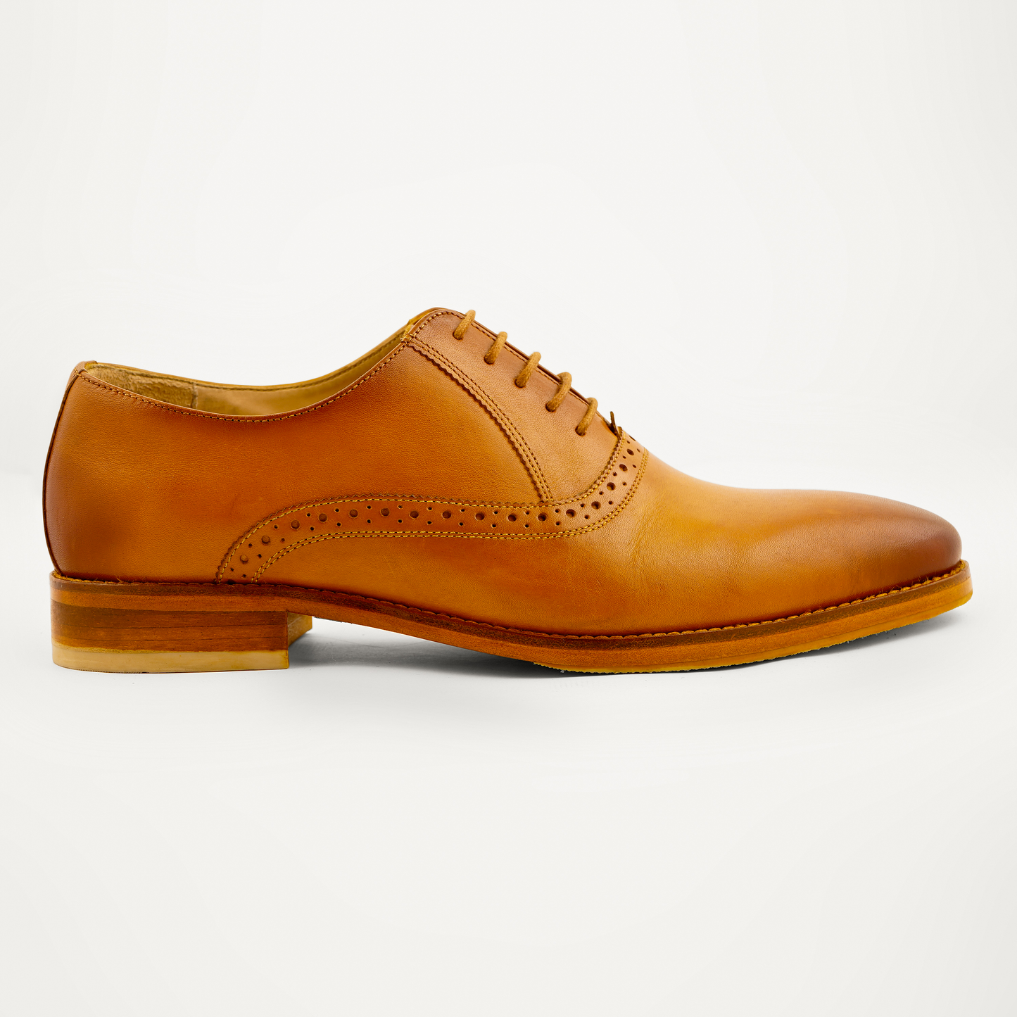 COGNAC CREST CLASSIC OXFORD SHOES