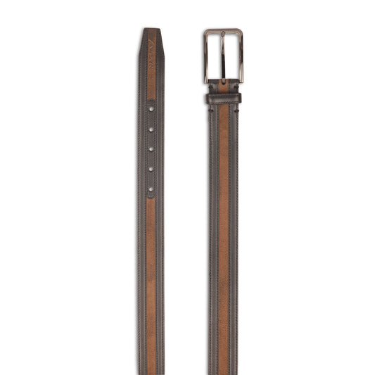 Handmade Black Semi Formal Leather Belt