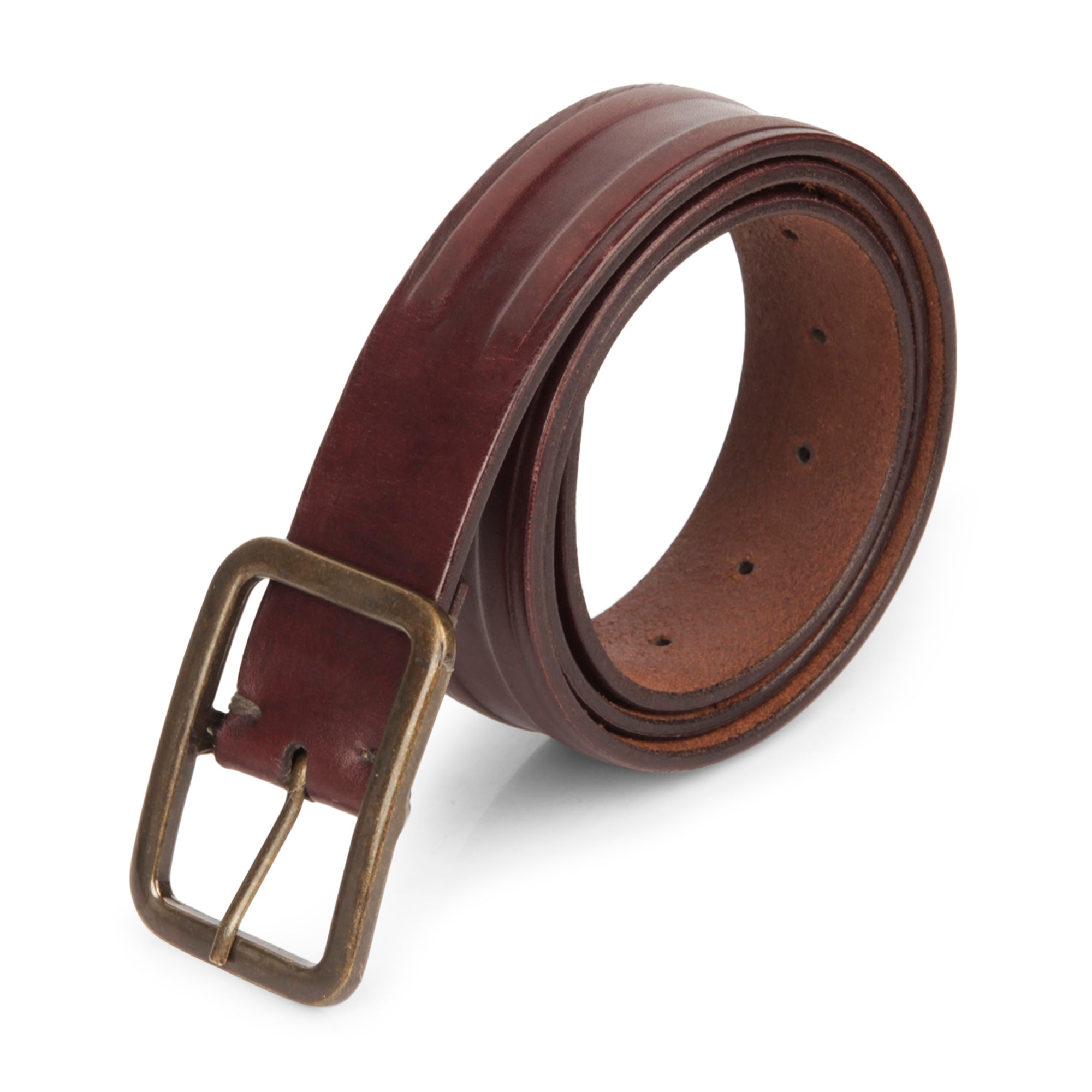 Handmade Brown Casual Leather Belt – Naga Designs