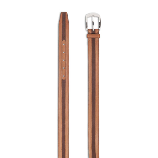 Handmade Light Brown Semi Formal Leather Belt