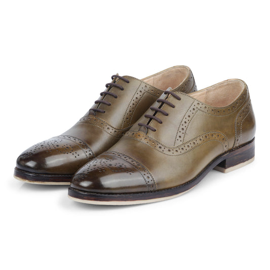 FOREST GREEN MAJESTY OXFORD SHOE