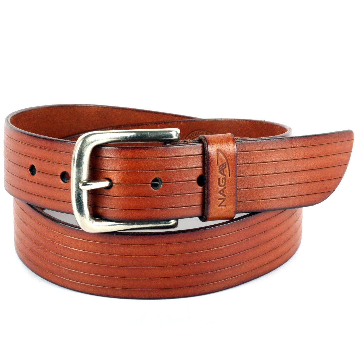 Handmade Classic Leather Belt (Brown)