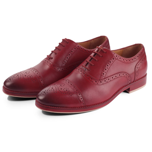 REDOX OXFORD SHOES (CRIMSON RED)