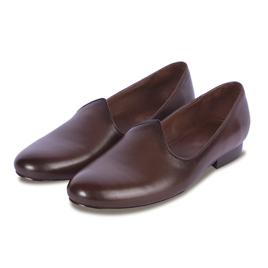 MAHARAJA MEN'S LEATHER JUTTI (BROWN)