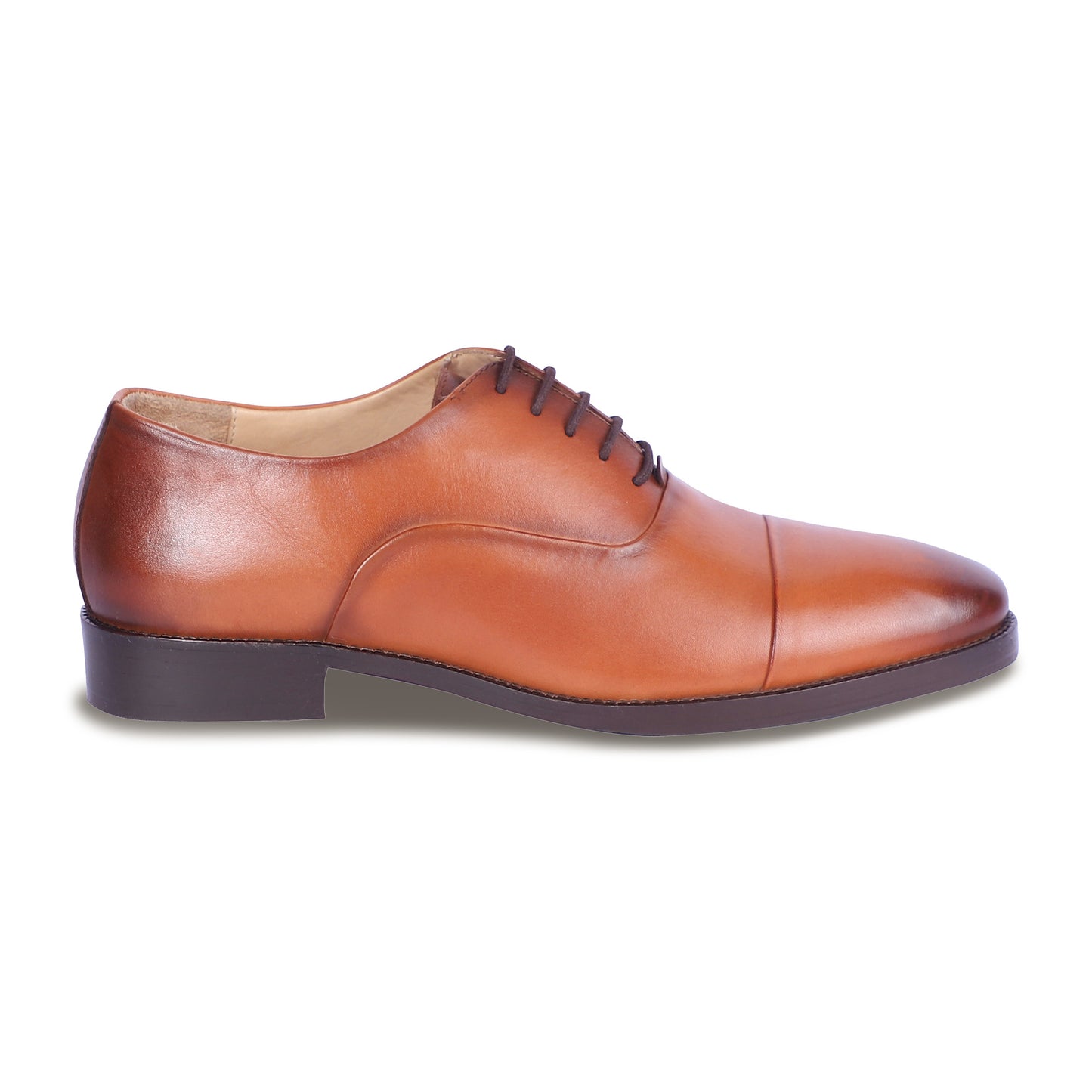 CLASSIC CRAFT OXFORD SHOES (TAN)