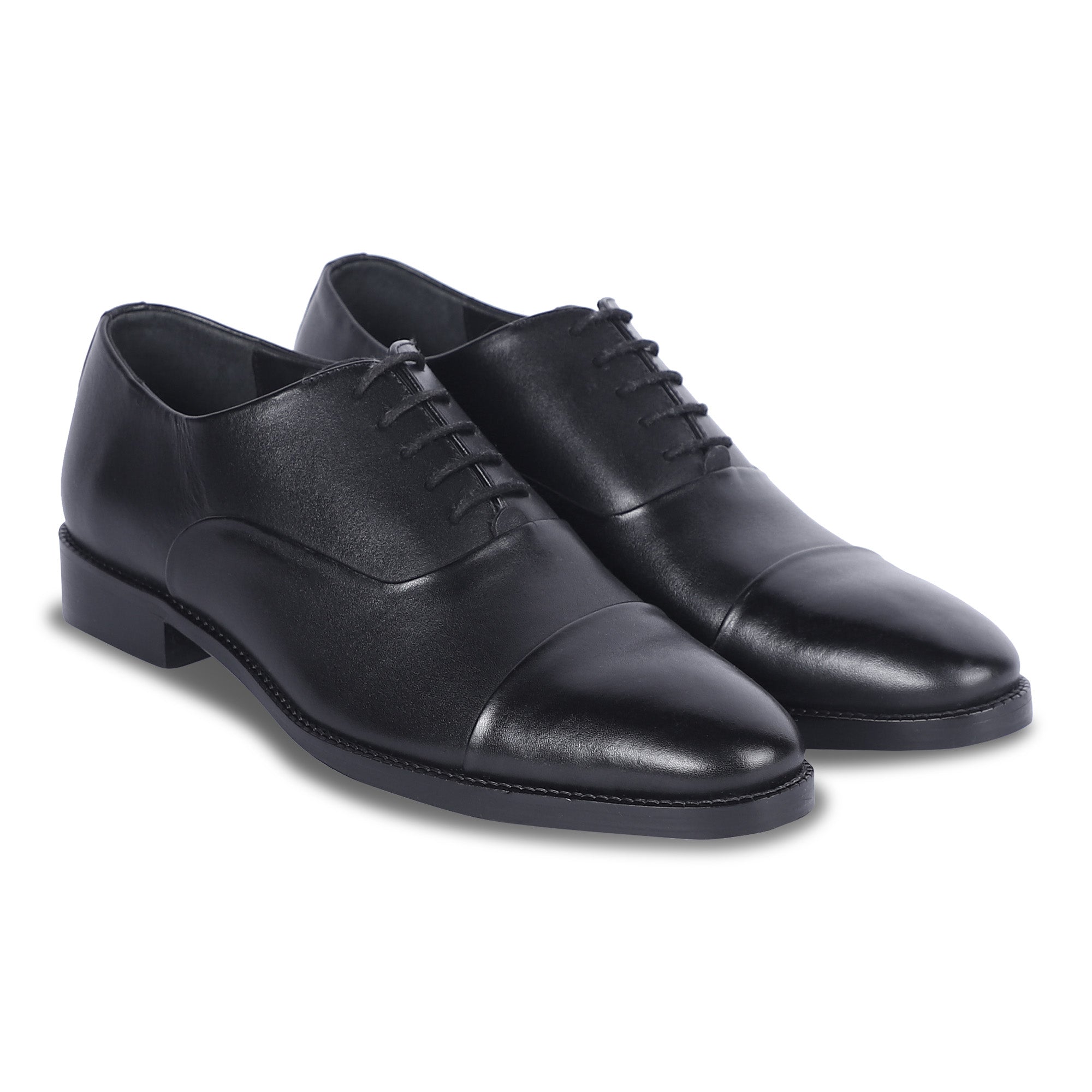 CLASSIC CRAFT OXFORD SHOES (BLACK)