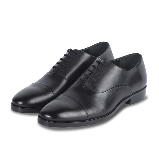 CLASSIC CRAFT OXFORD SHOES (BLACK)