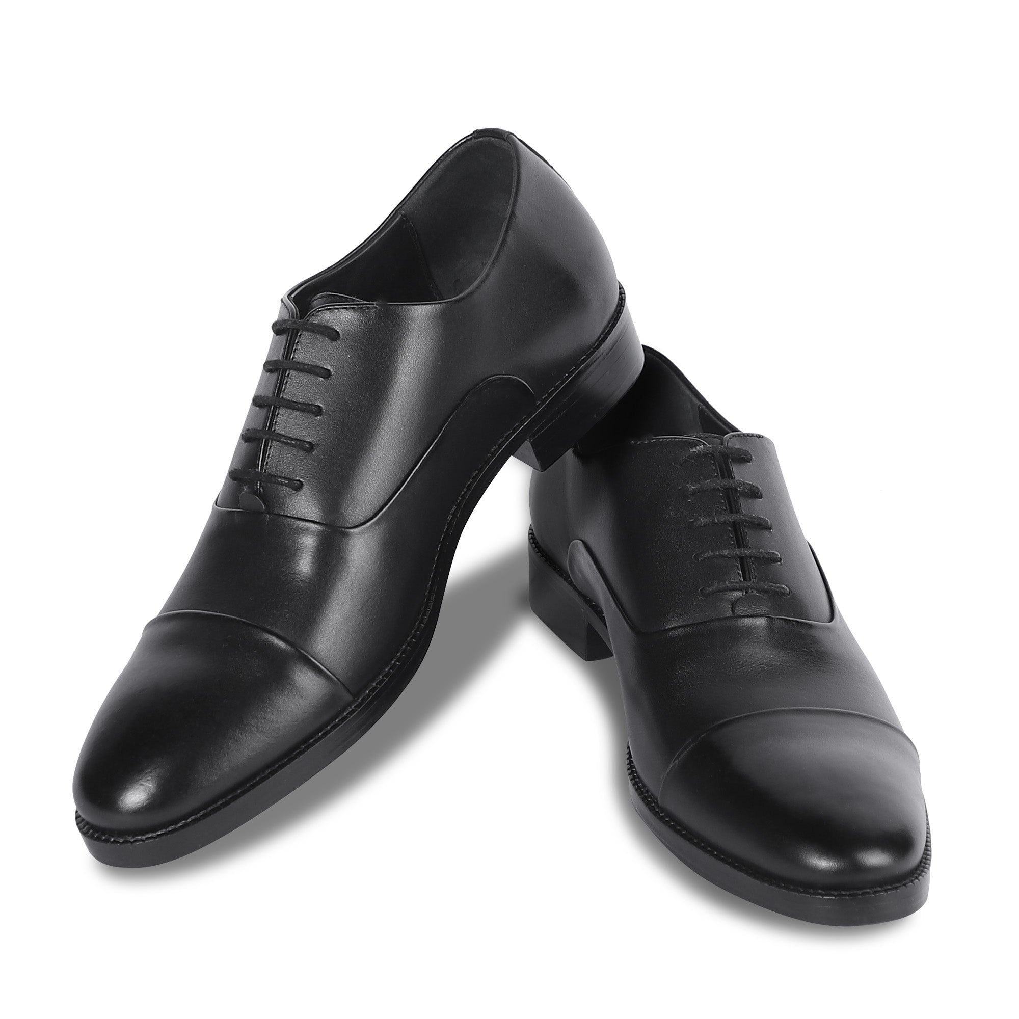 CLASSIC CRAFT OXFORD SHOES (BLACK)