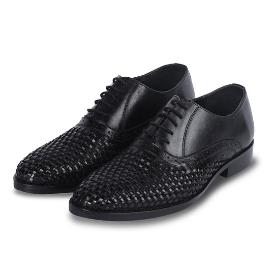 CRAFTSMAN’S LACE OXFORD SHOES (BLACK)