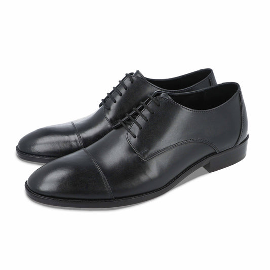 Naga Lucid Black Derby Shoes