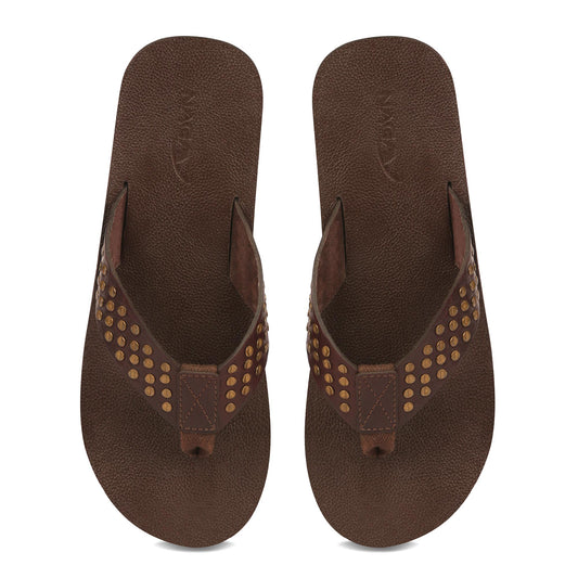 NAGA GRACE FLIPFLOPS (BROWN)