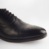 CROWNED BROGUE OXFORD SHOE (BLACK)