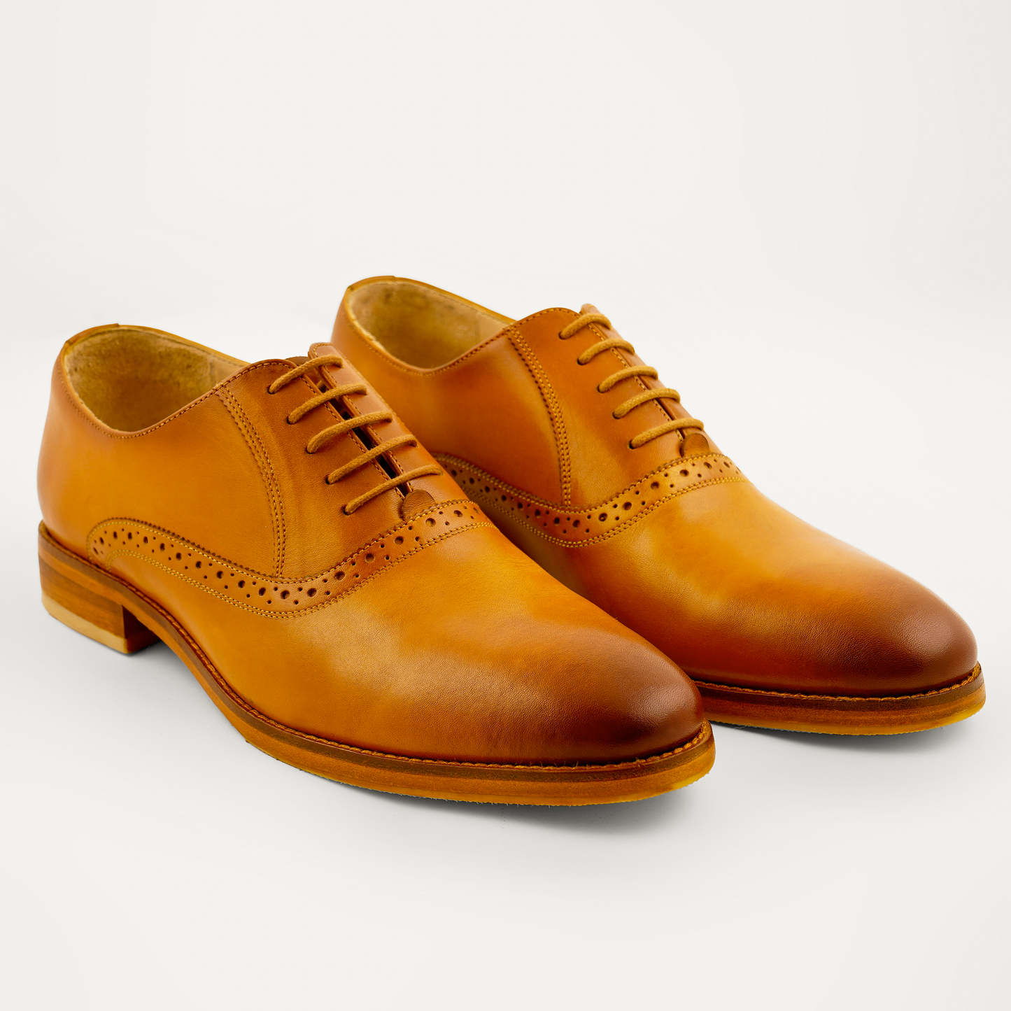 COGNAC CREST CLASSIC OXFORD SHOES