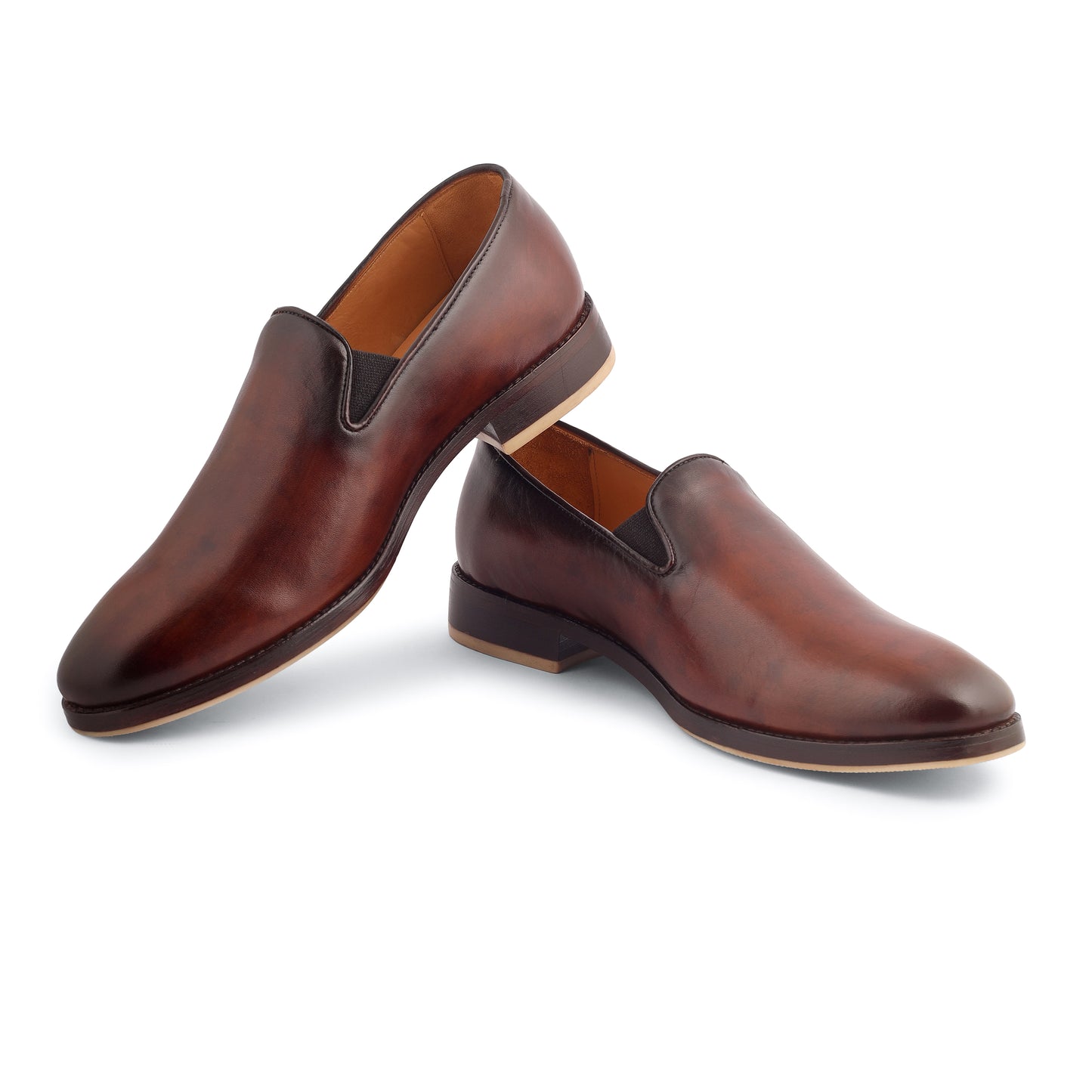 Oxblood Patina Loafers (Brown)