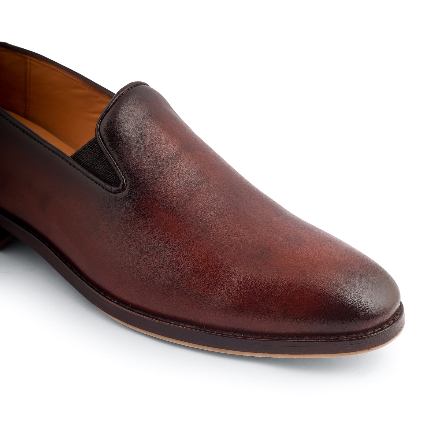 Oxblood Patina Loafers (Brown)