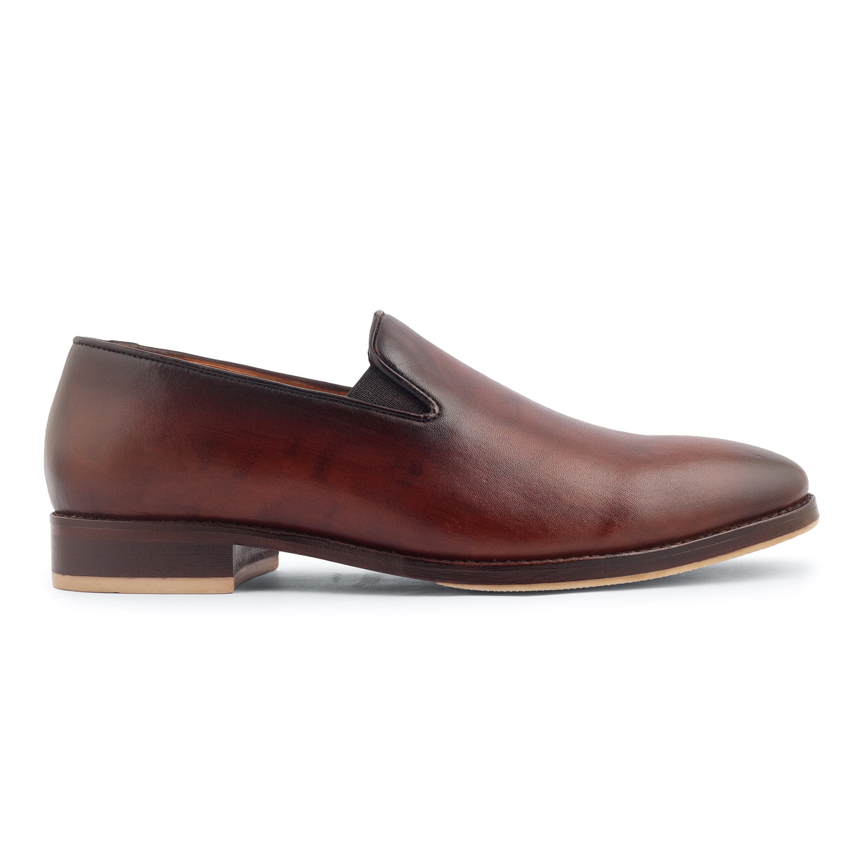 Oxblood Patina Loafers (Brown)