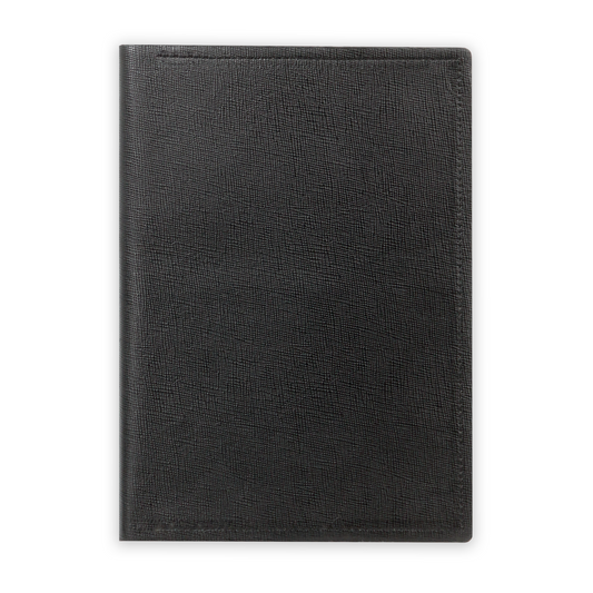 Premium Leather Bound Diary (Black Gloss)