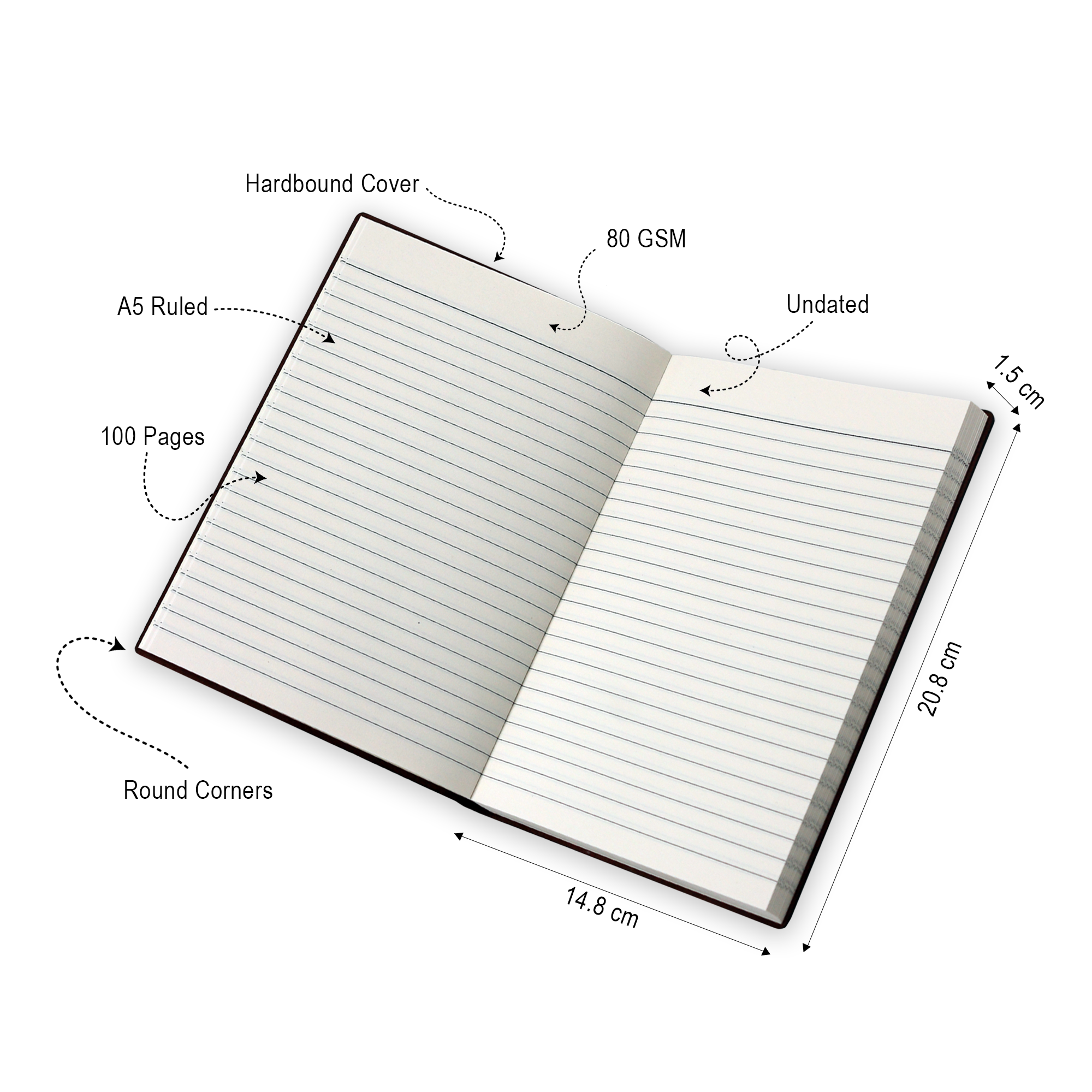 Premium Leather Bound Diary (Yellow)