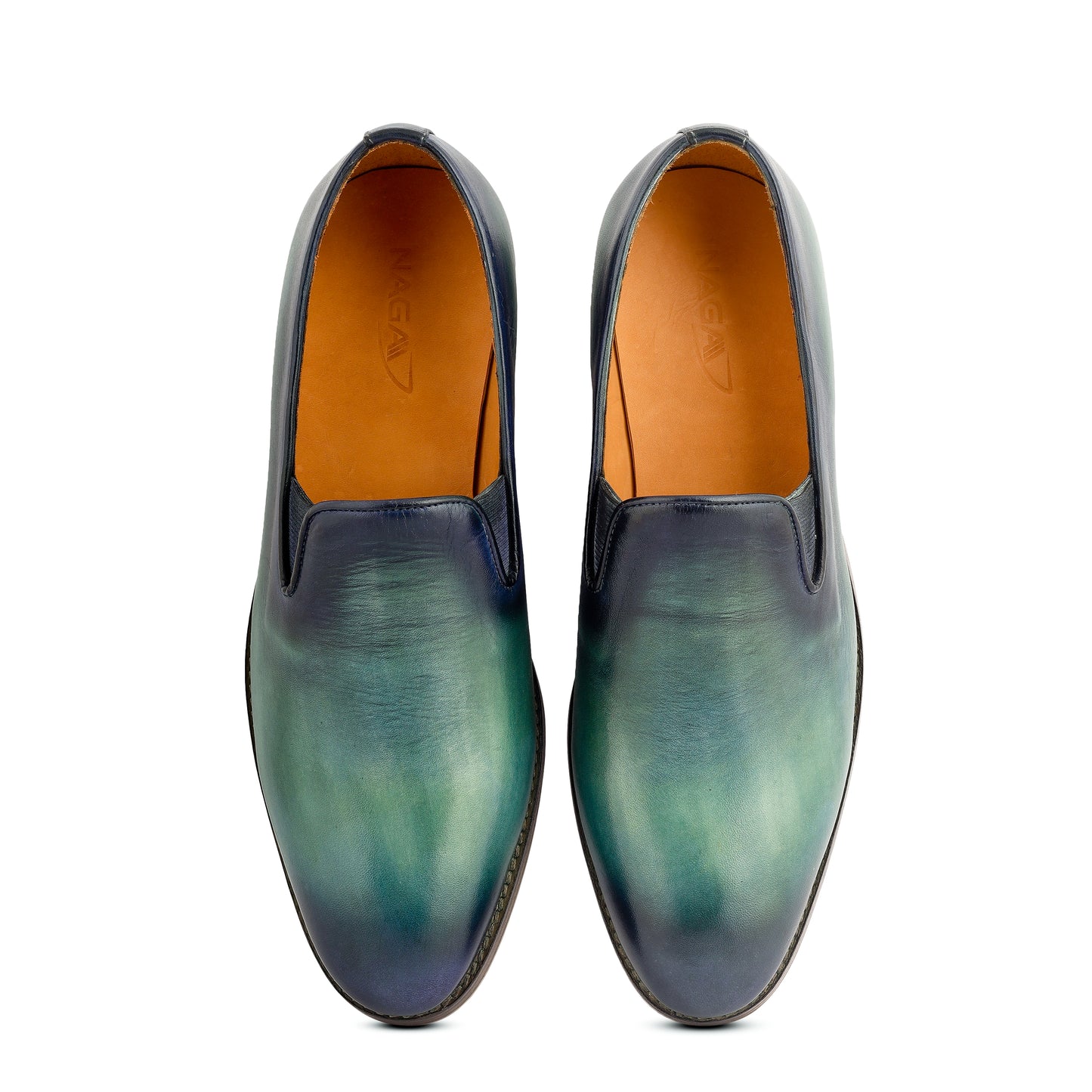 Regent Patina Loafers (Green)