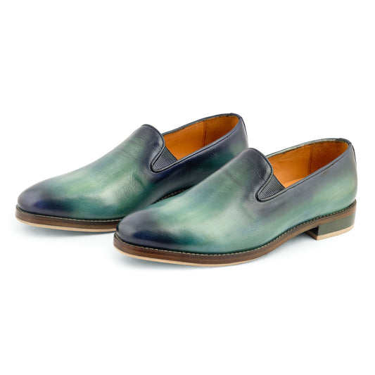 Regent Patina Loafers (Green)