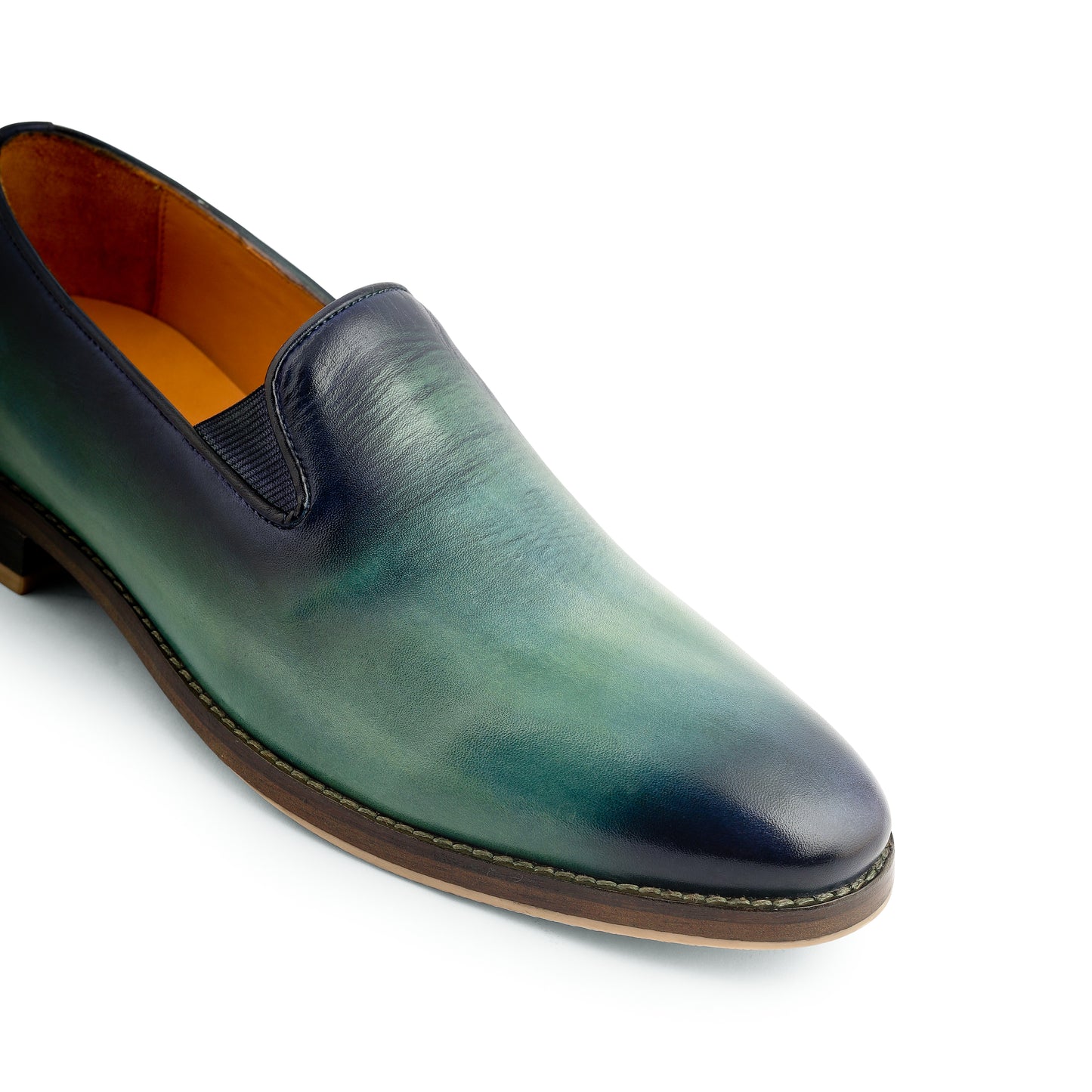 Regent Patina Loafers (Green)