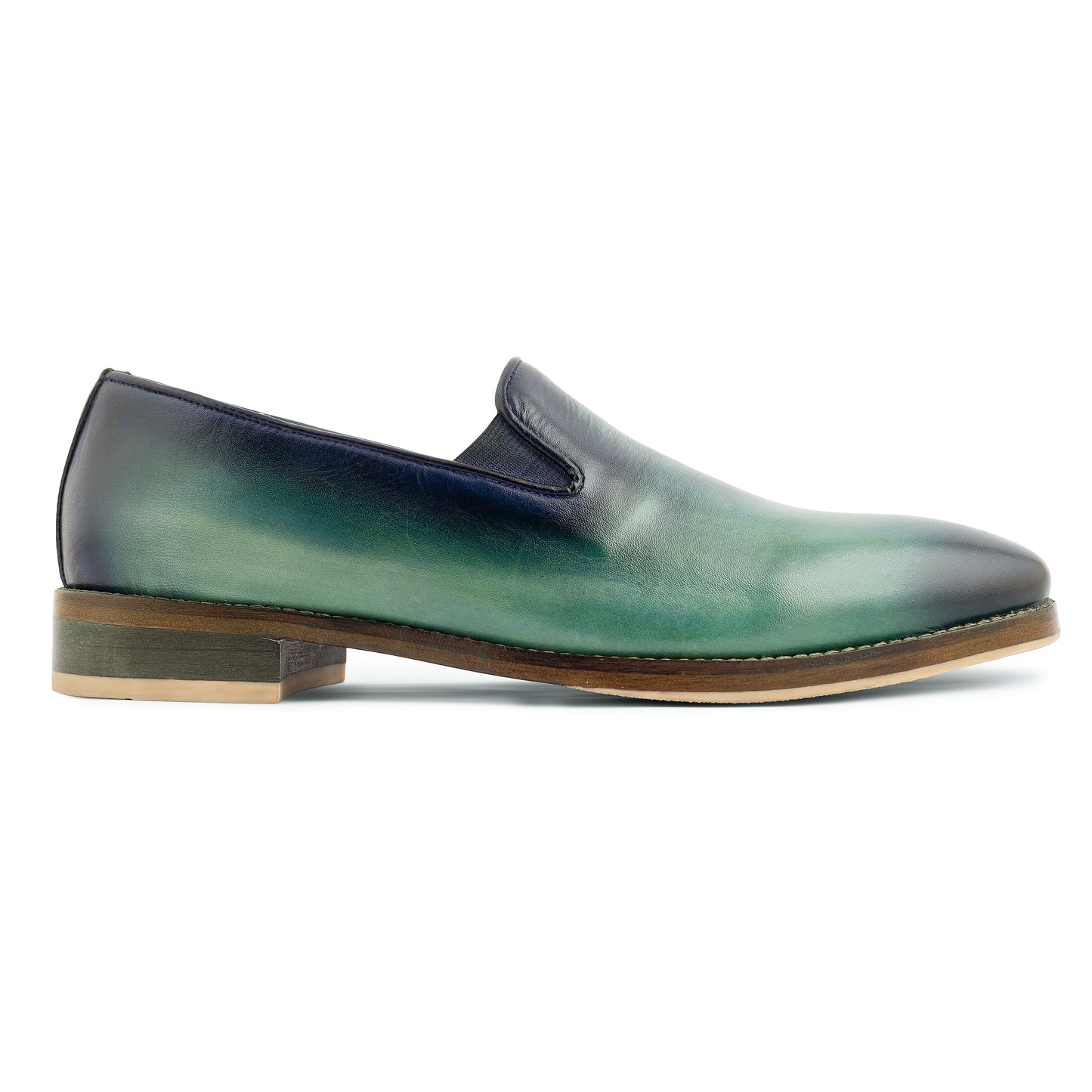 Regent Patina Loafers (Green)