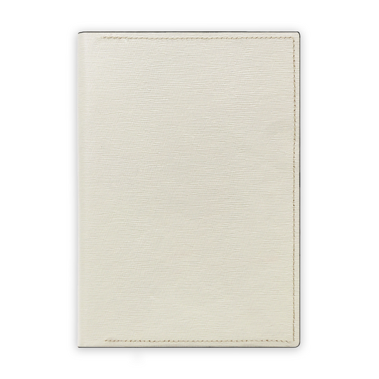 Premium Leather Bound Diary (Ivory White)