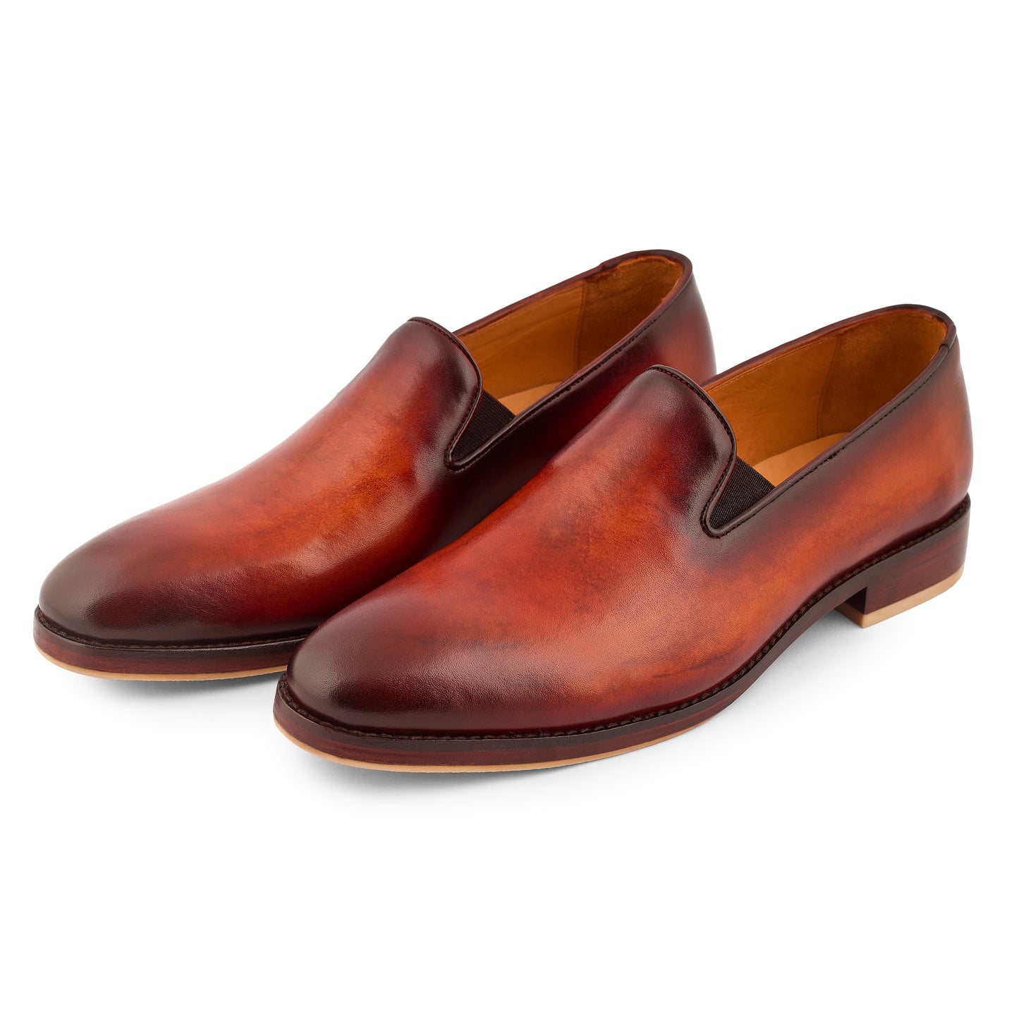 Heritage Patina Loafers (Brown)