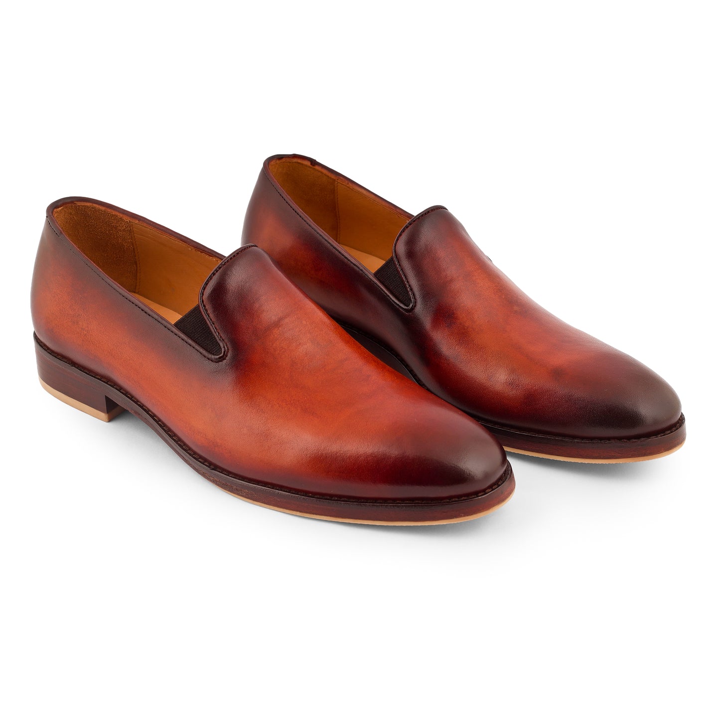 Heritage Patina Loafers (Brown)