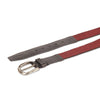 Handmade Black & Red Casual Leather Belt