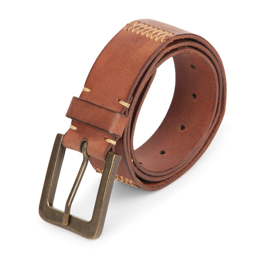 Handmade Tan Leather Belt