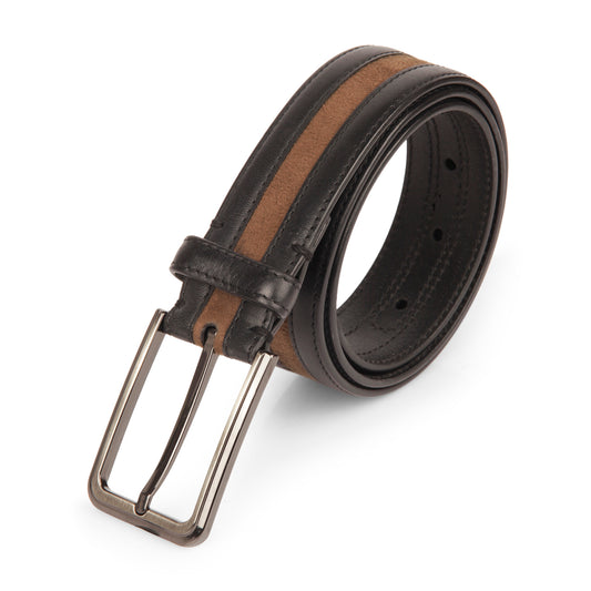 Handmade Black Semi Formal Leather Belt