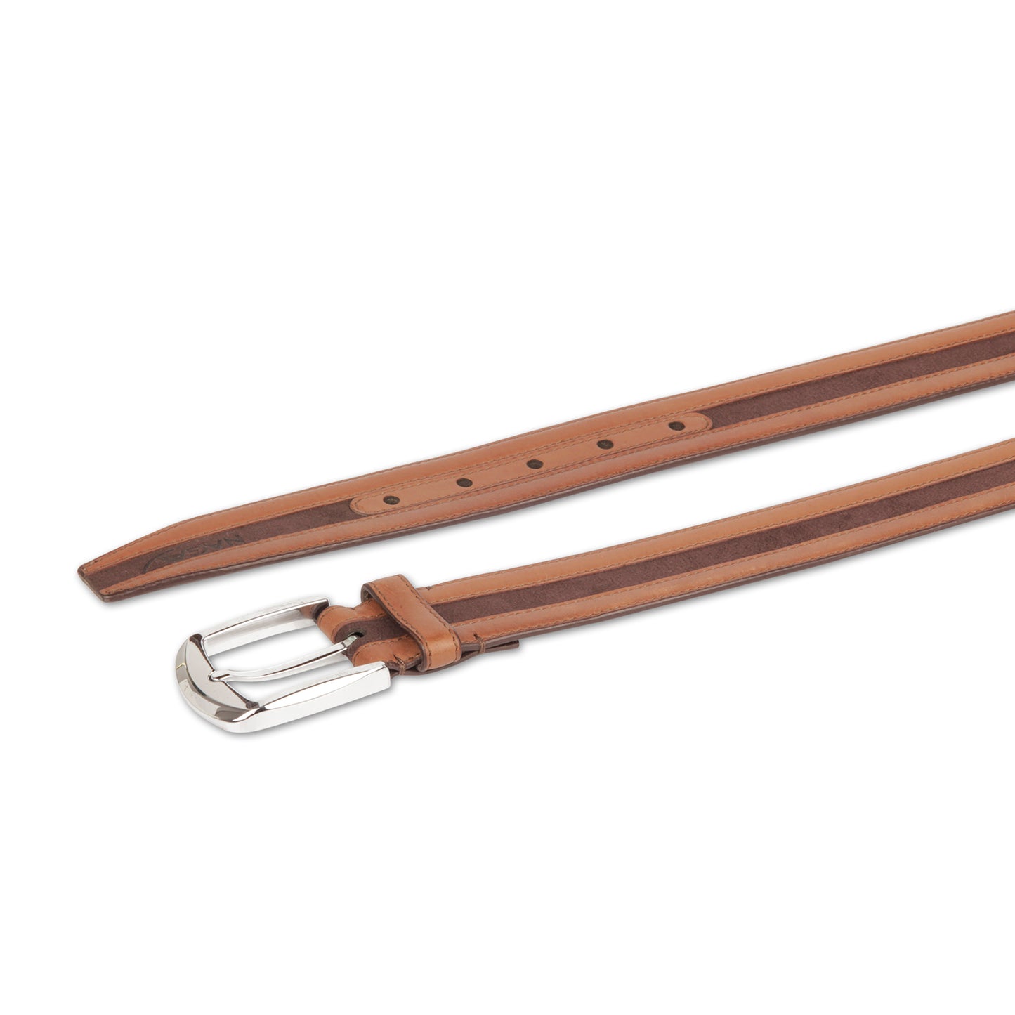 Handmade Light Brown Semi Formal Leather Belt