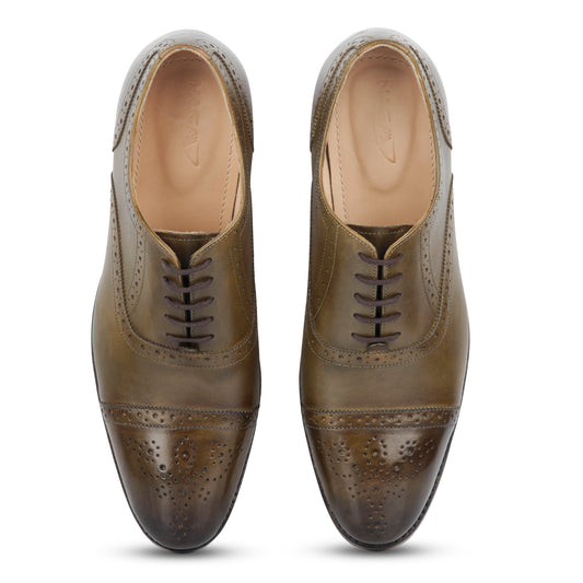 FOREST GREEN MAJESTY OXFORD SHOE