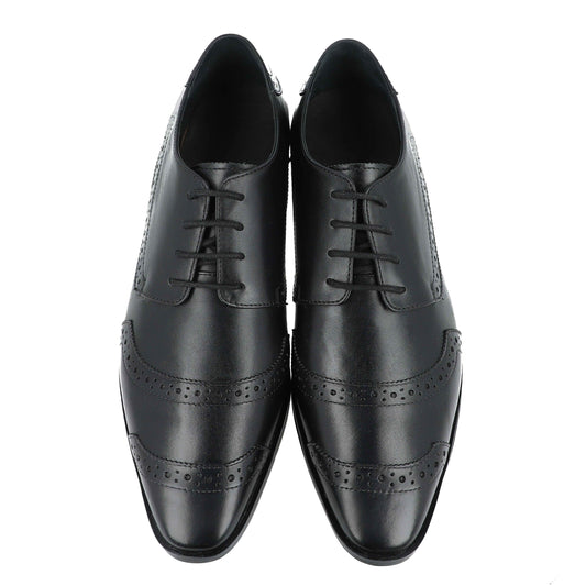 Naga Binary Cap Toe Brogue Derby Shoes