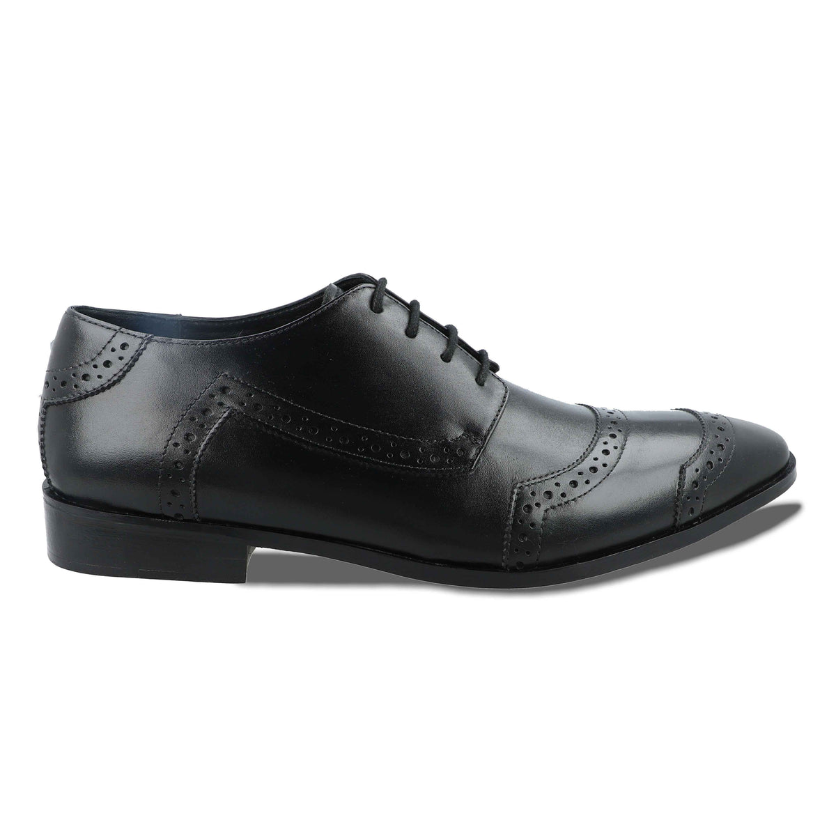 Naga Binary Cap Toe Brogue Derby Shoes