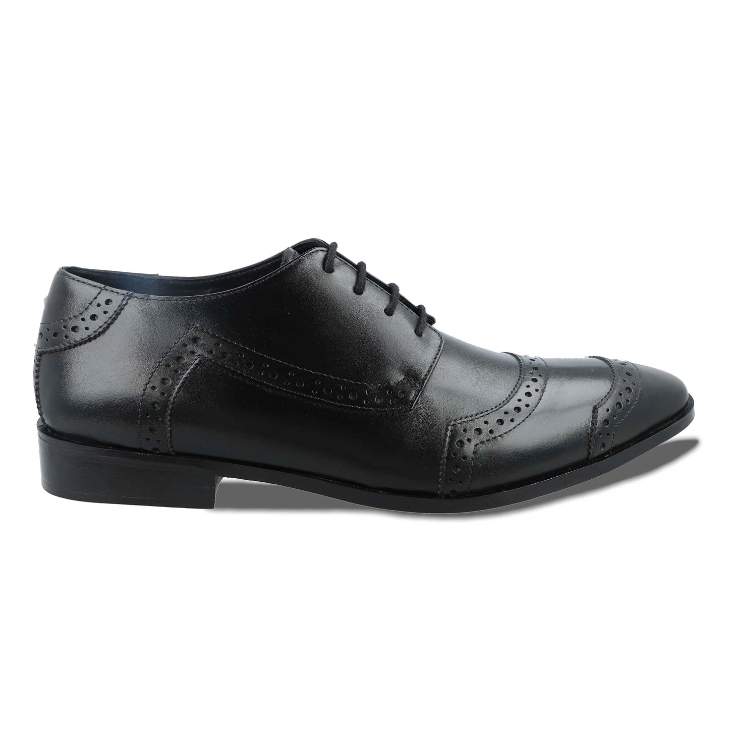 Naga Binary Cap Toe Brogue Derby Shoes