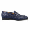 Naga Debonair Blue Handweaved Slipon Shoe