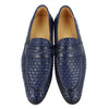 Naga Debonair Blue Handweaved Slipon Shoe