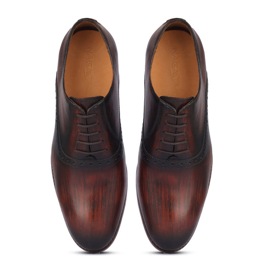 Naga Ebony Flame Brogue (Brown Black)