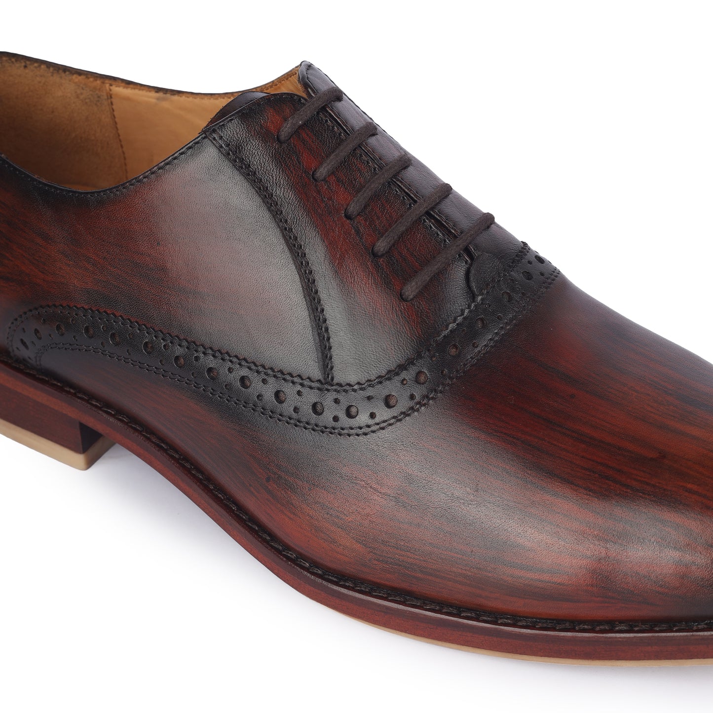 Naga Ebony Flame Brogue (Brown Black)