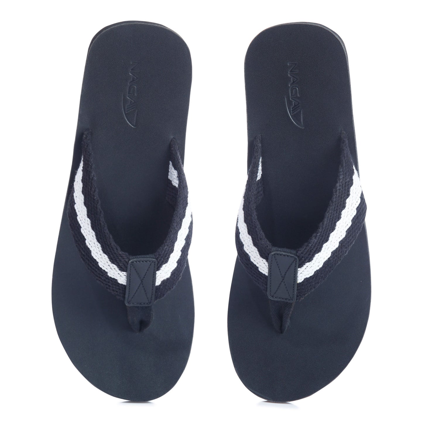 NAGA CROSS-CONTINENT FLIPFLOPS (BLACK-WHITE)