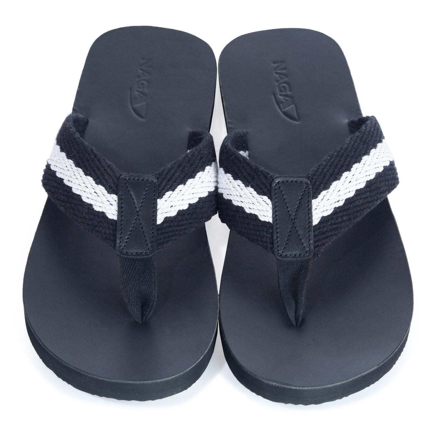 NAGA CROSS-CONTINENT FLIPFLOPS (BLACK-WHITE)