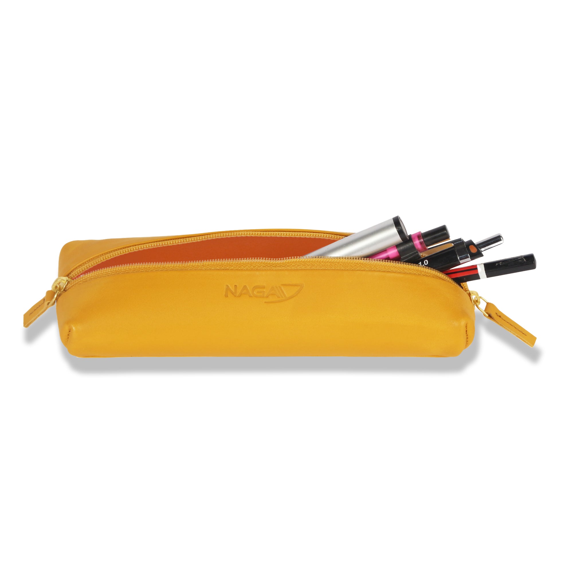 Executives Leather Stationery Pouches(Yellow)