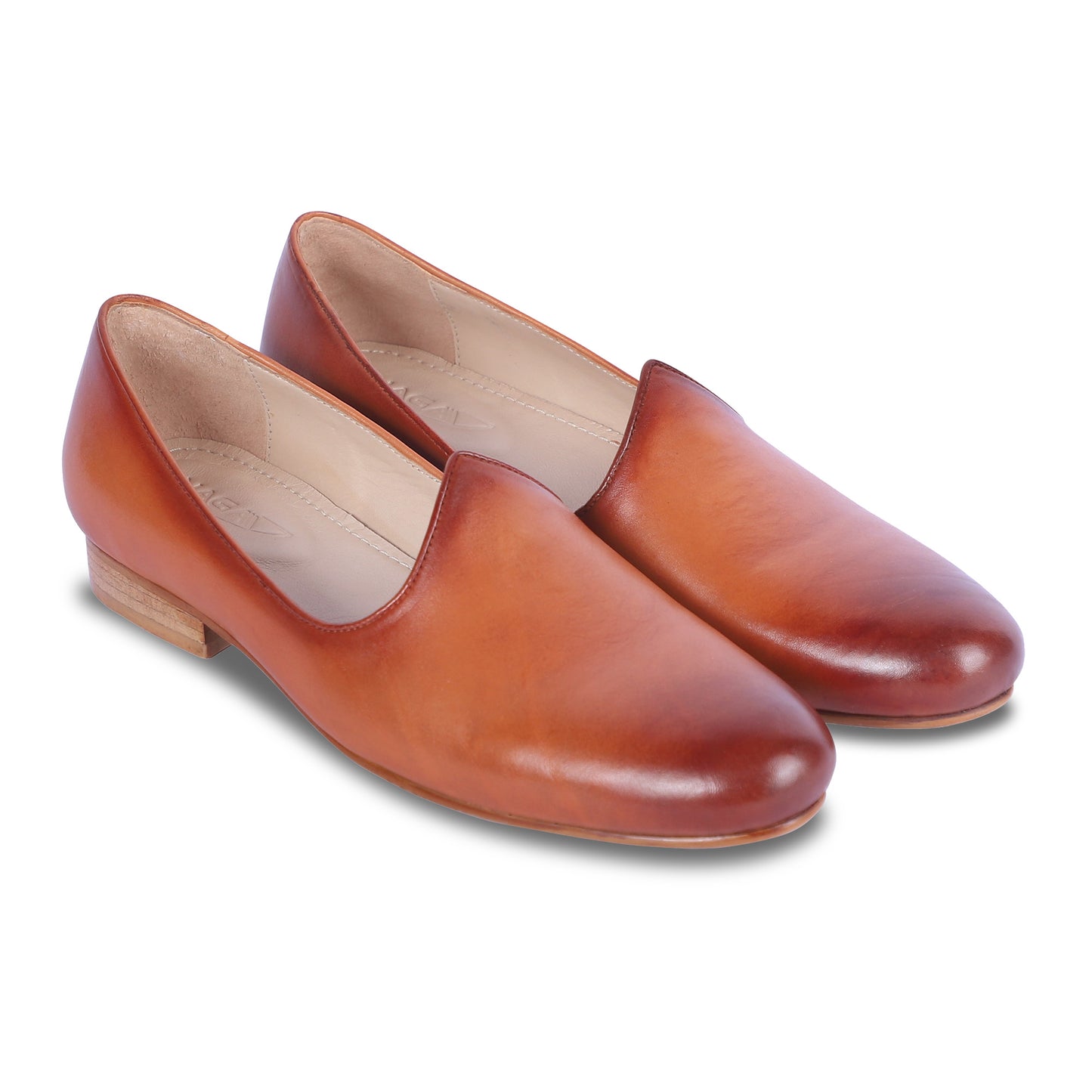 MAHARAJA MEN'S LEATHER JUTTI (TAN)