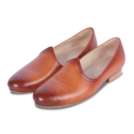 MAHARAJA MEN'S LEATHER JUTTI (TAN)