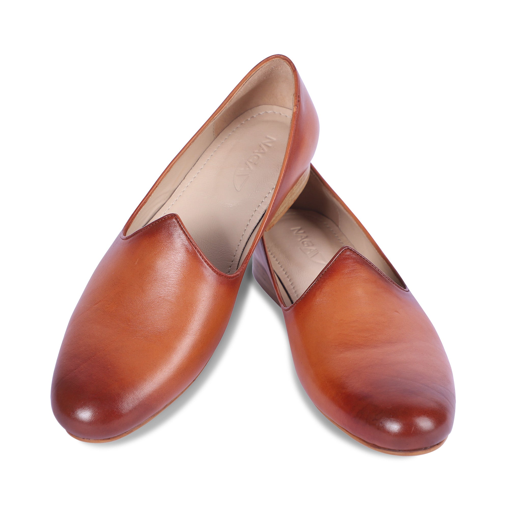 MAHARAJA MEN'S LEATHER JUTTI (TAN)