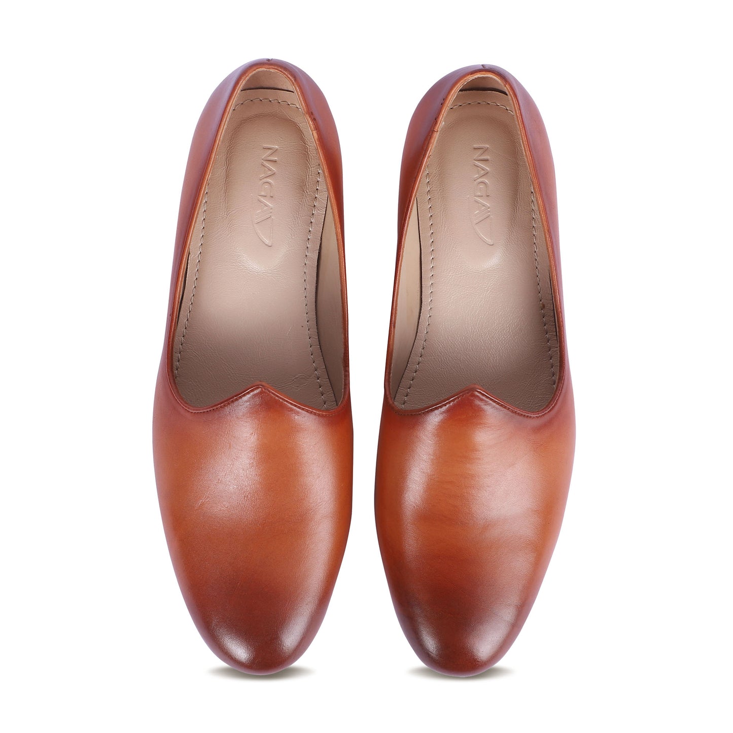 MAHARAJA MEN'S LEATHER JUTTI (TAN)