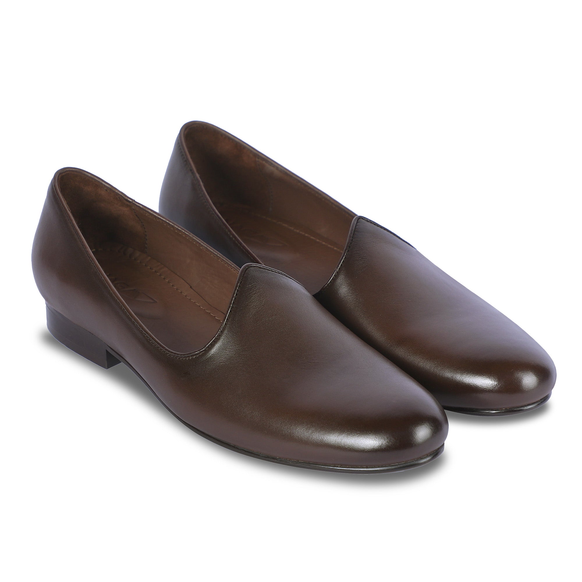 MAHARAJA MEN'S LEATHER JUTTI (BROWN)