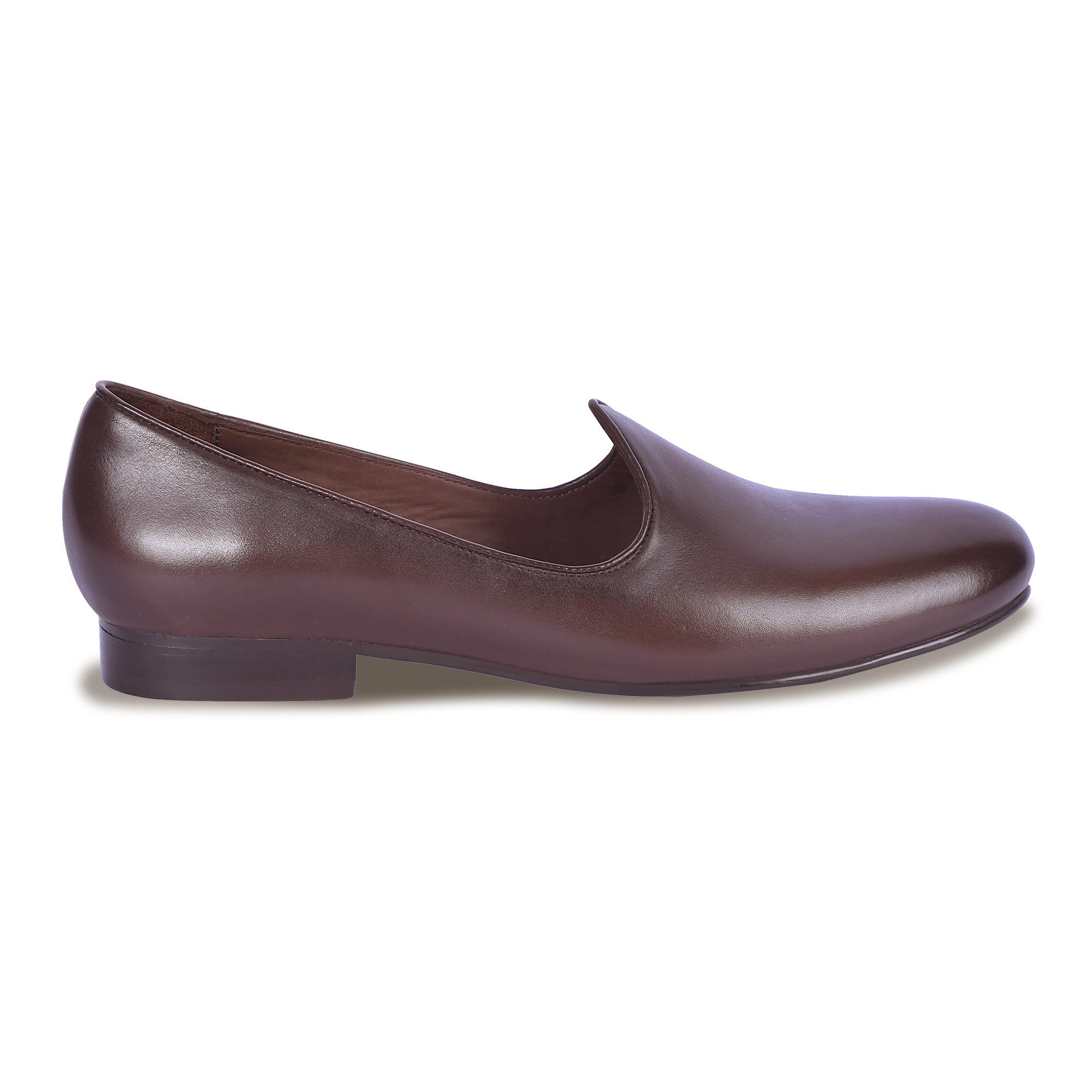 MAHARAJA MEN'S LEATHER JUTTI (BROWN)